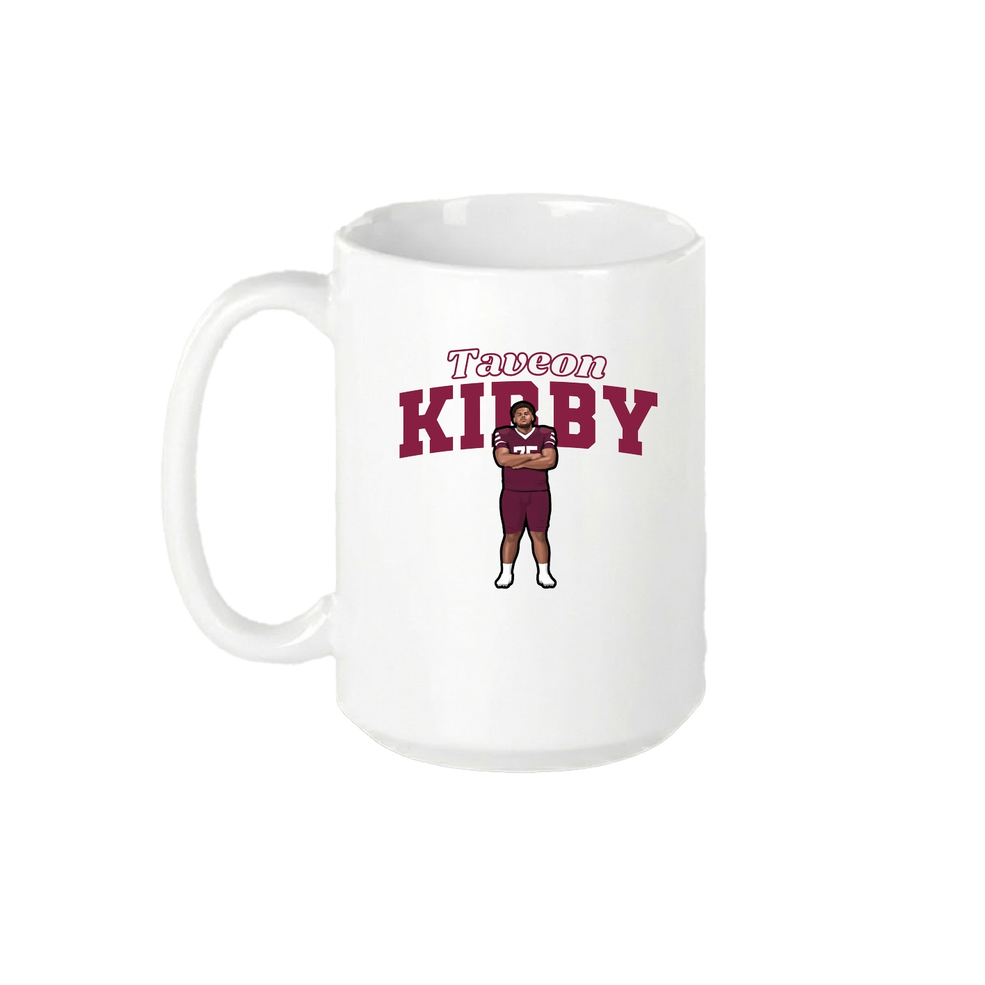 15oz Coffee Mug — Name Arch in White