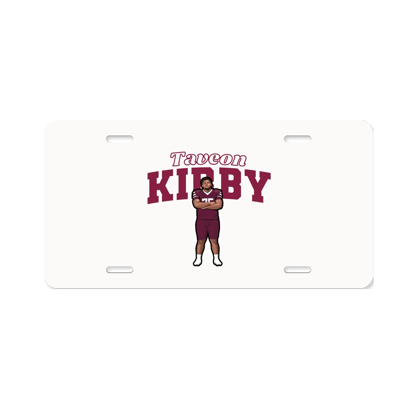 License Plate — Name Arch in Classic