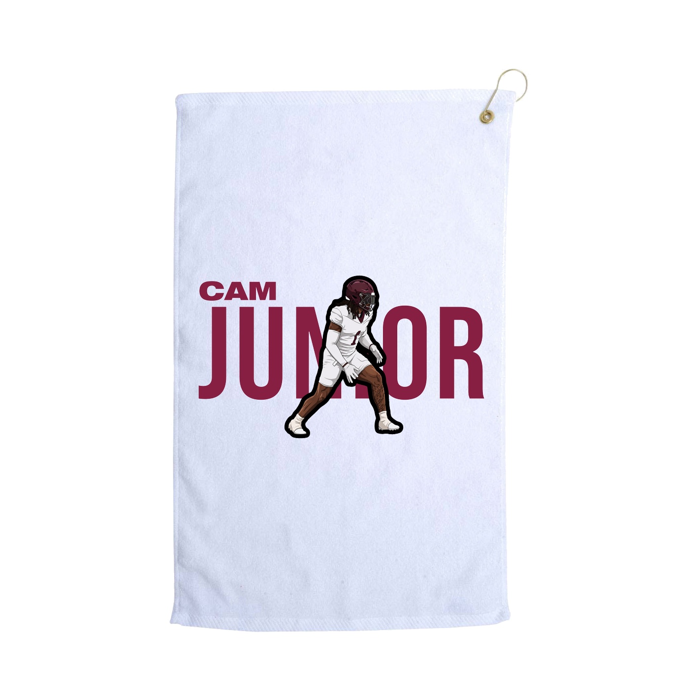 Golf Towel — Player Name in White