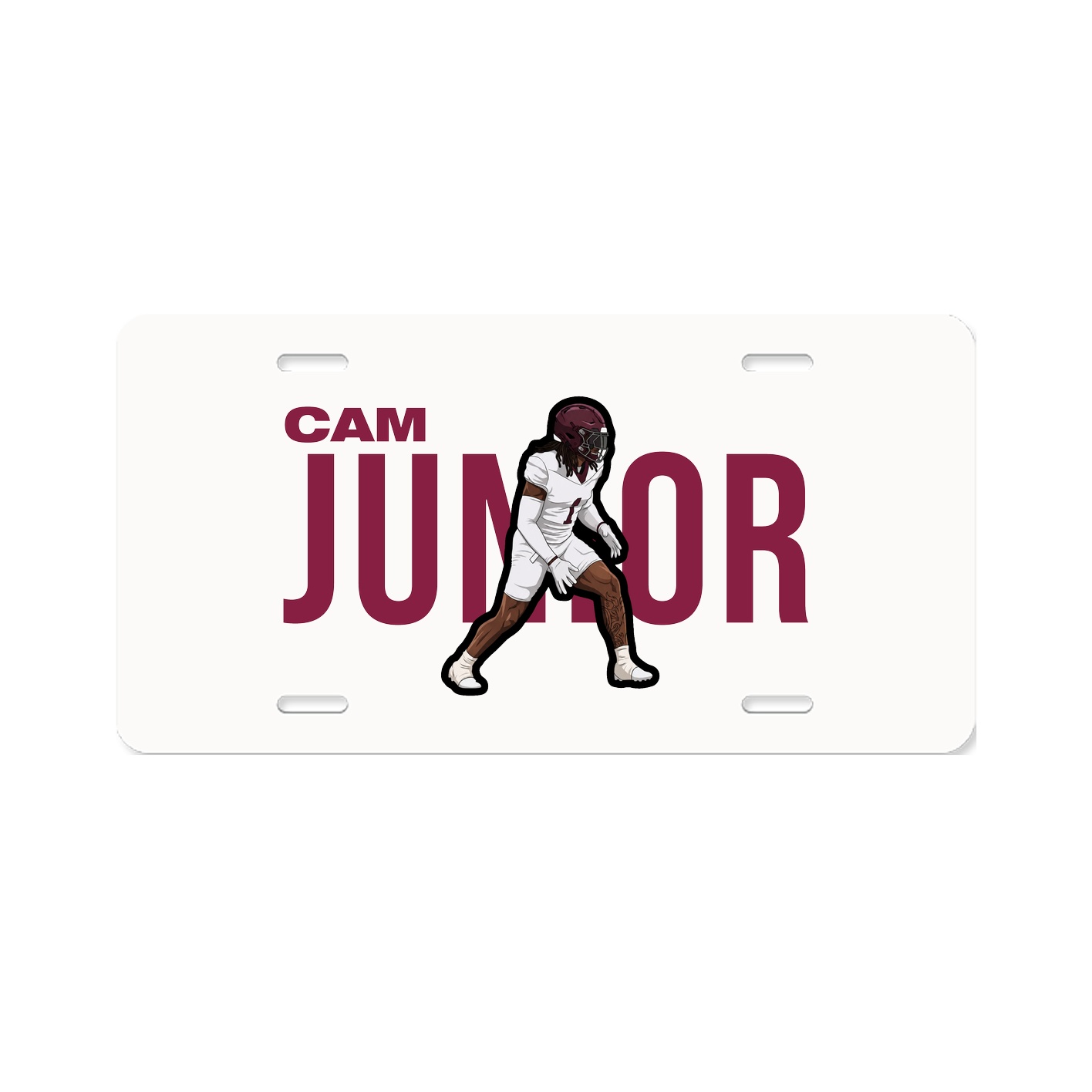 License Plate — Player Name in Classic