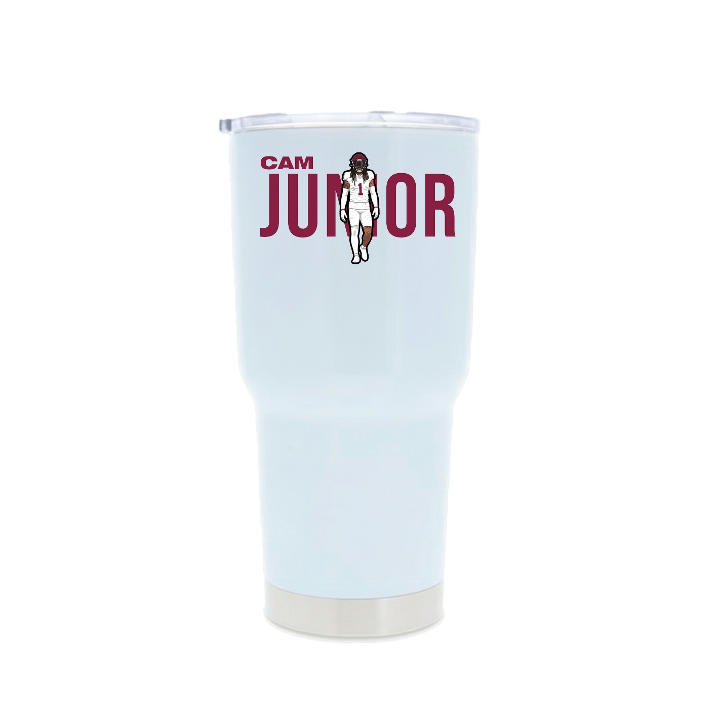 30oz Stainless Steel Tumbler — Player Name in White
