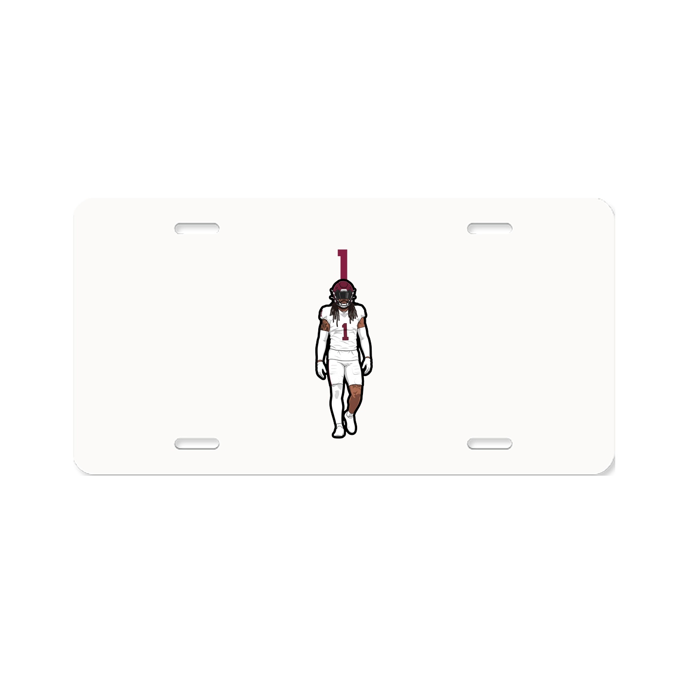 License Plate — Number Top in Classic