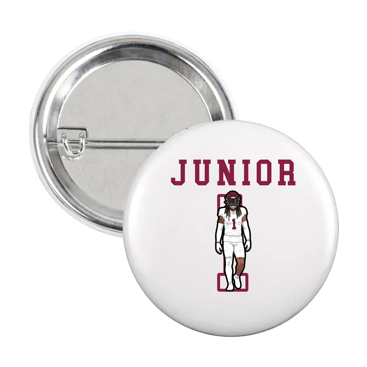 Game Day Button — Shirsey in White