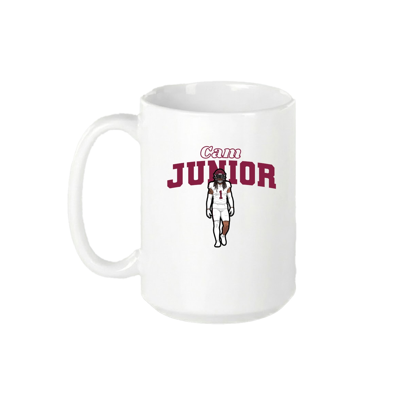 15oz Coffee Mug — Name Arch in White