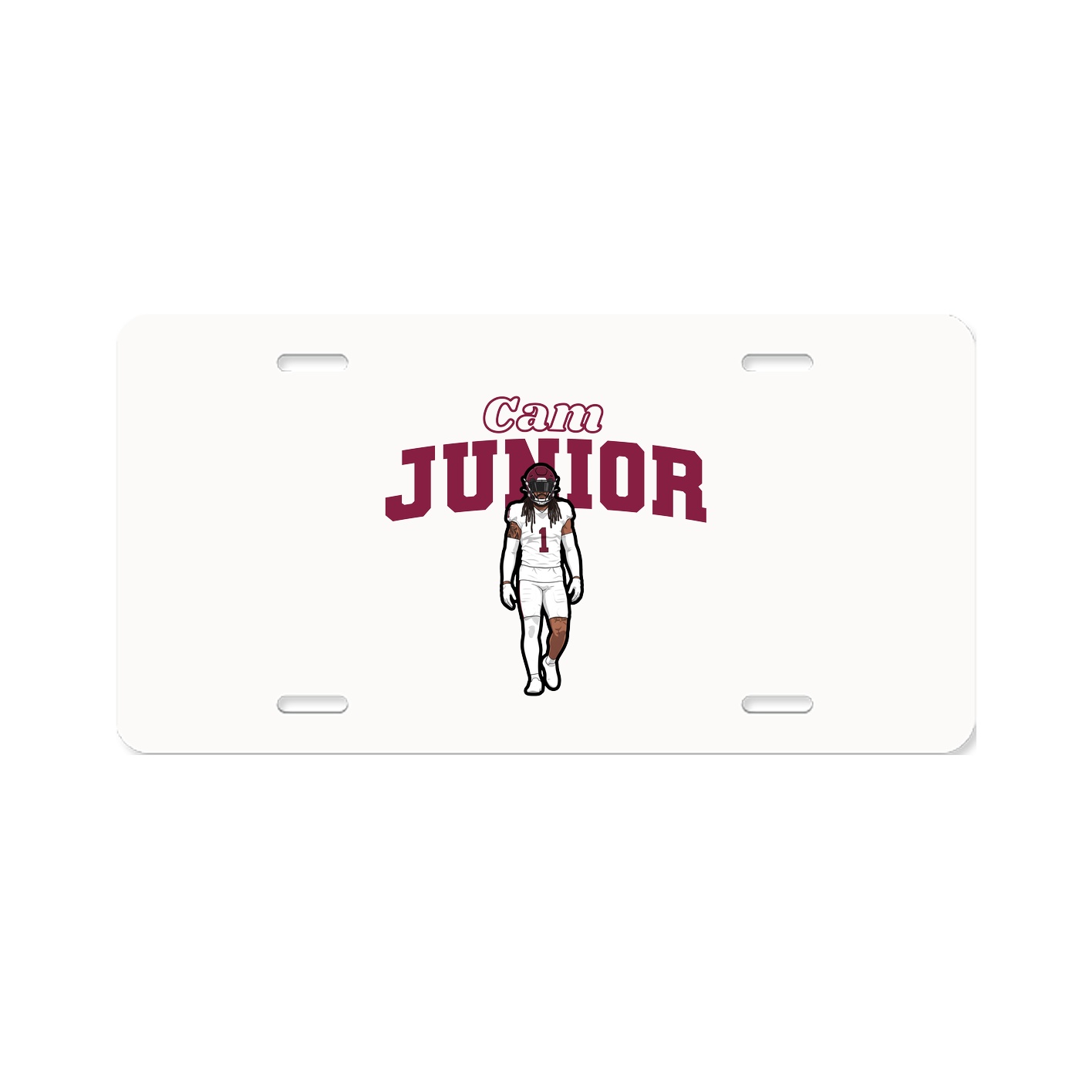 License Plate — Name Arch in Classic
