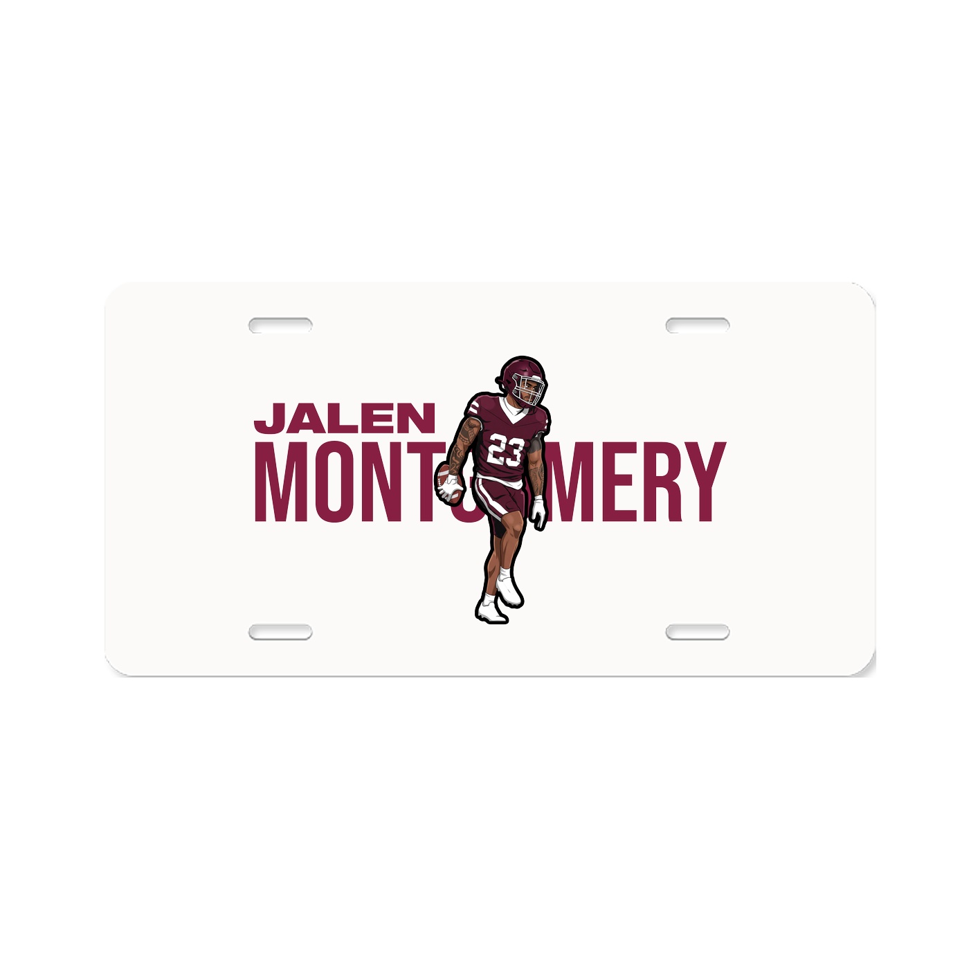 License Plate — Player Name in Classic