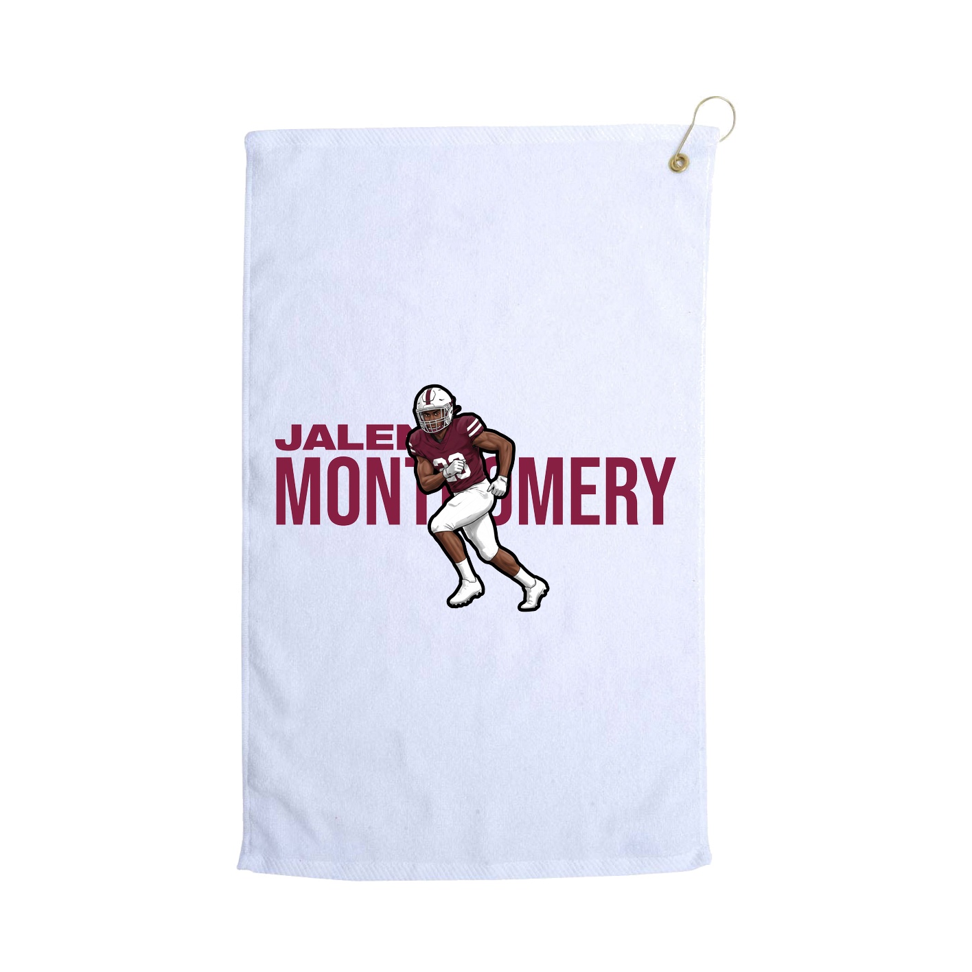 Golf Towel — Player Name in White