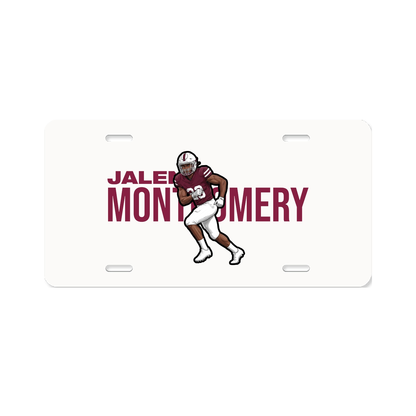 License Plate — Player Name in Classic