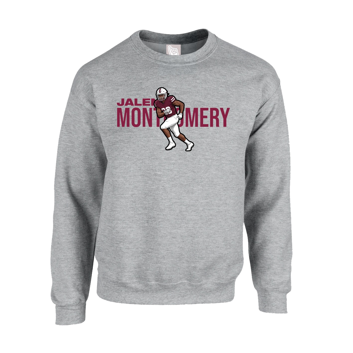 Fleece Crew — Player Name in Grey