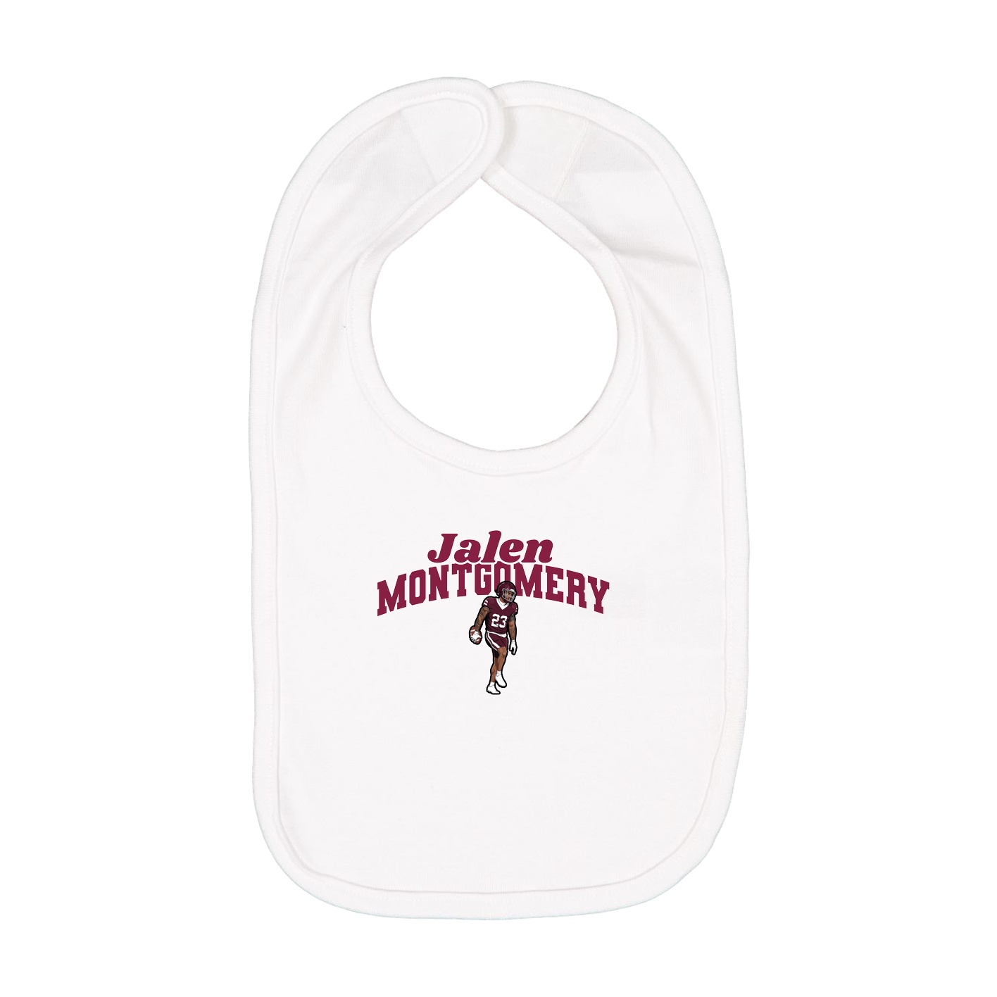 Infant Bib — Signature Arch in White