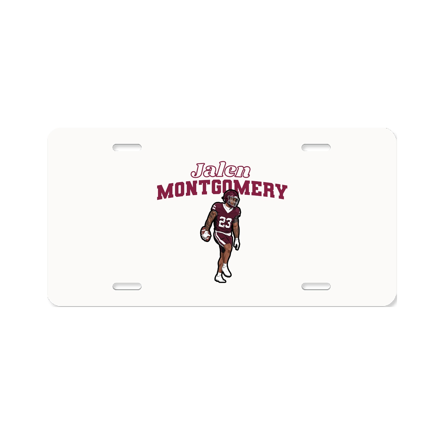 License Plate — Name Arch in Classic