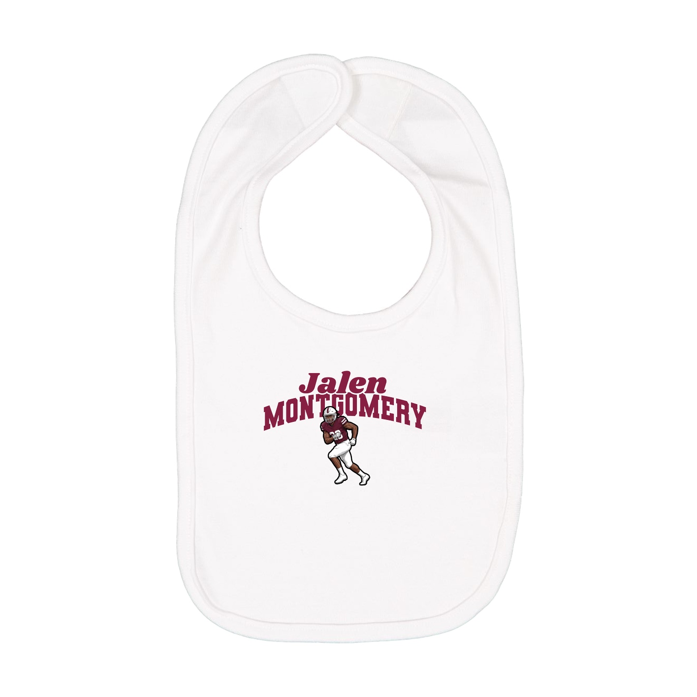 Infant Bib — Signature Arch in White