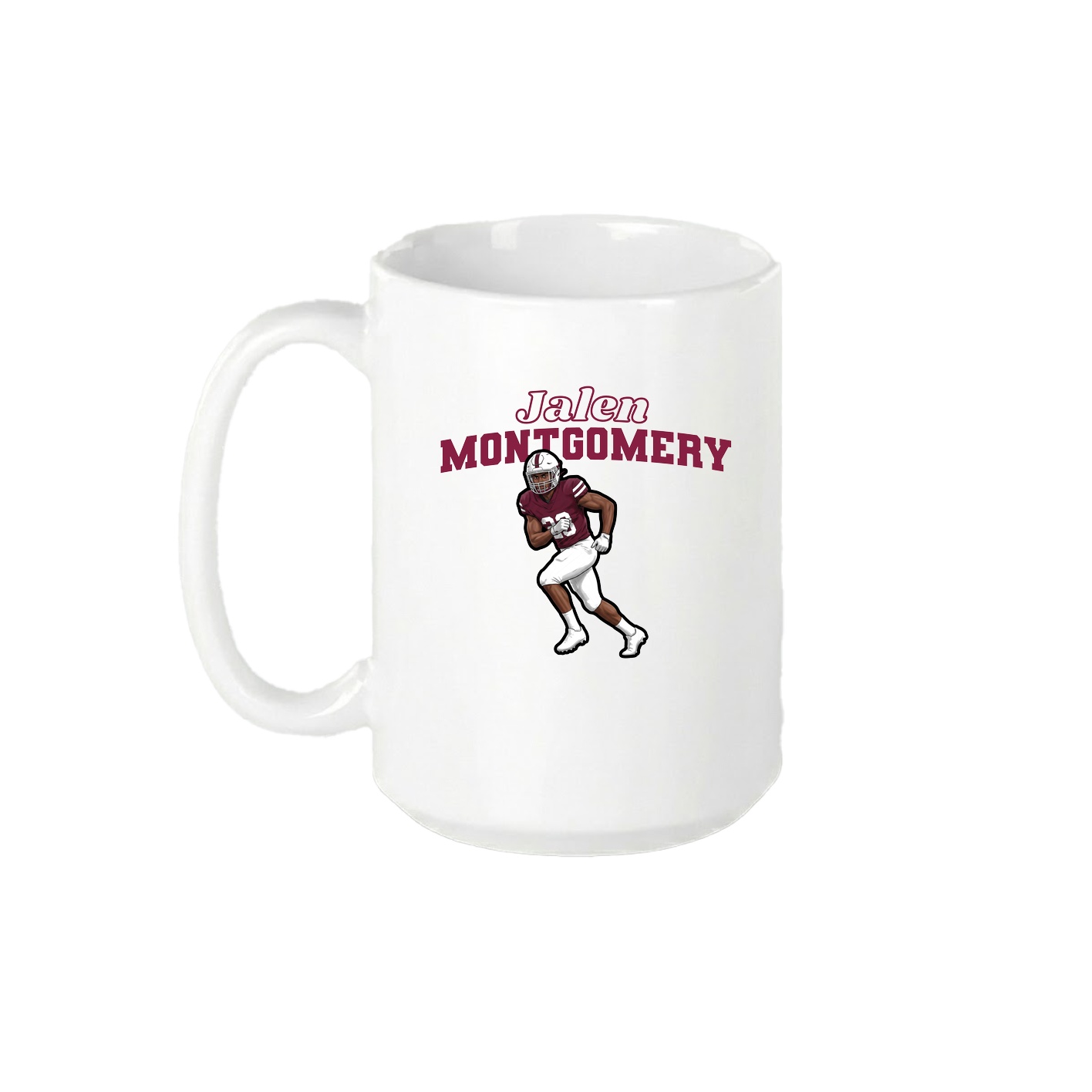 15oz Coffee Mug — Name Arch in White