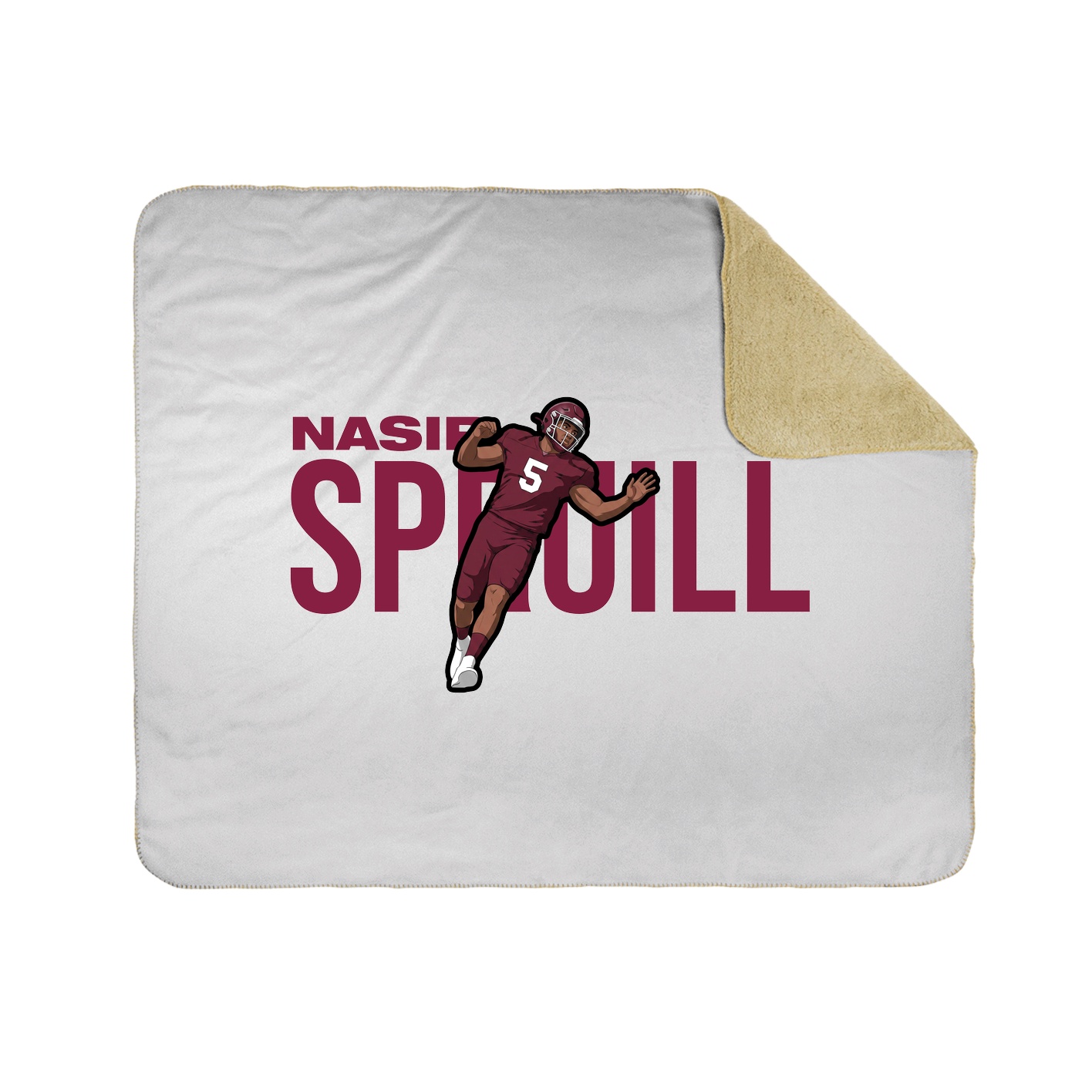 Throw Blanket — Player Name in White