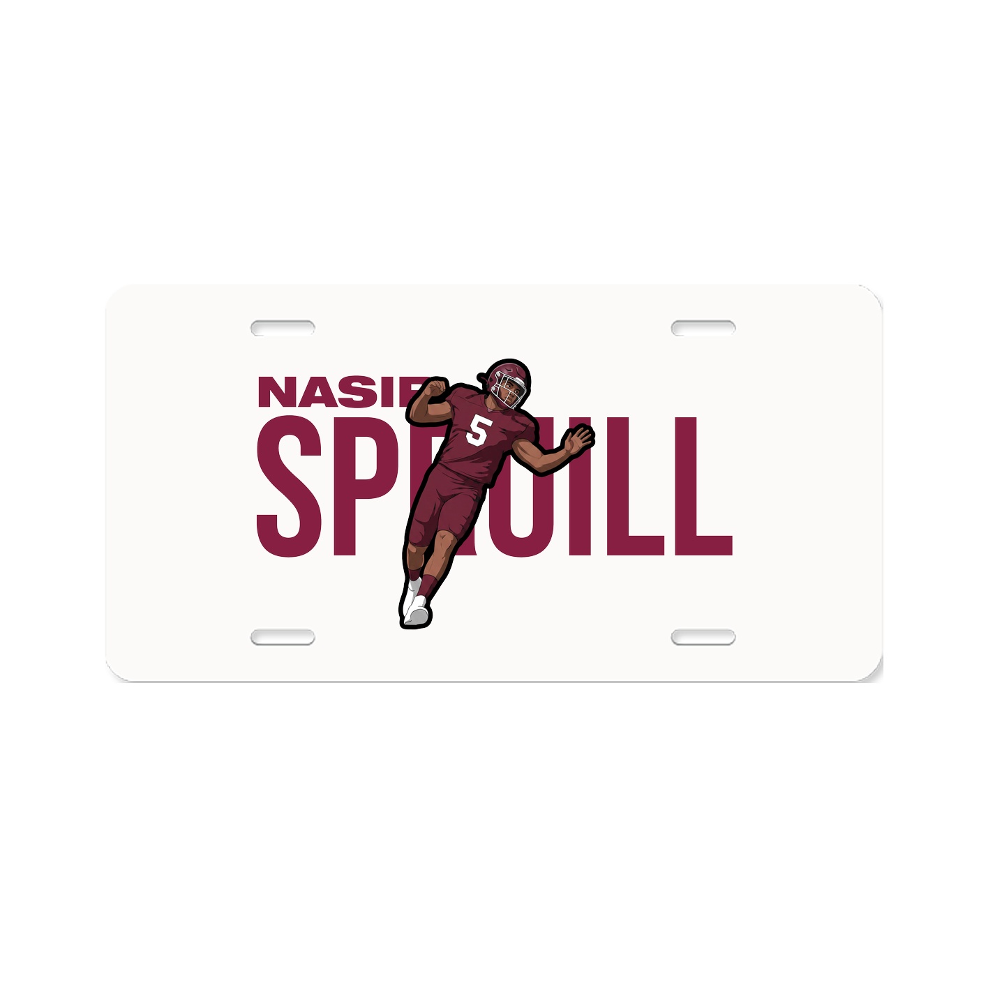 License Plate — Player Name in Classic