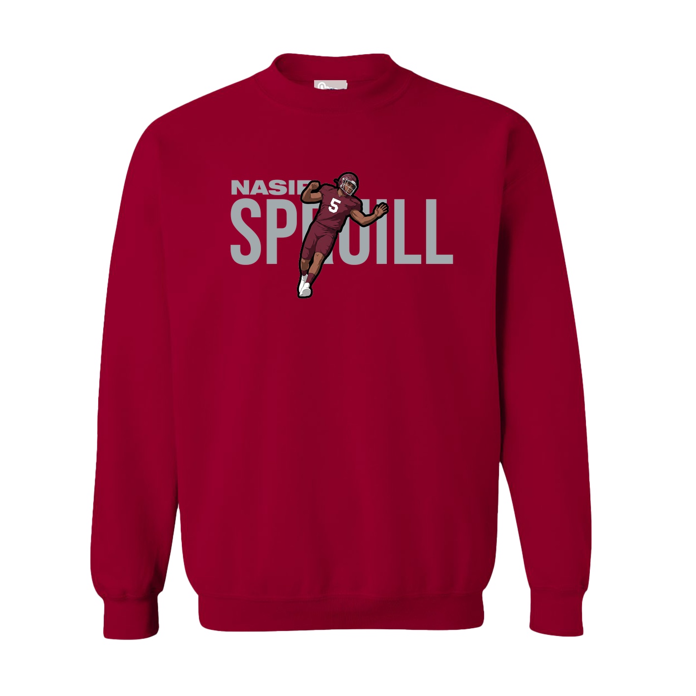 Fleece Crew — Player Name in Cardinal