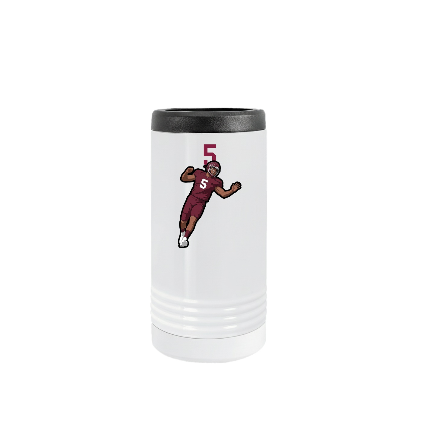 Slim Beverage Holder — Number Top in White
