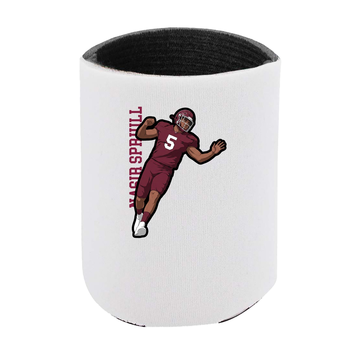 Can Holder — Name Vertical in White