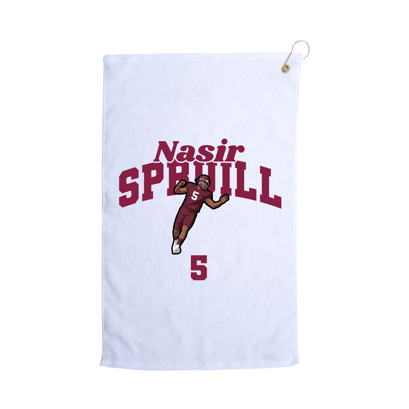 Golf Towel — Signature Arch in White