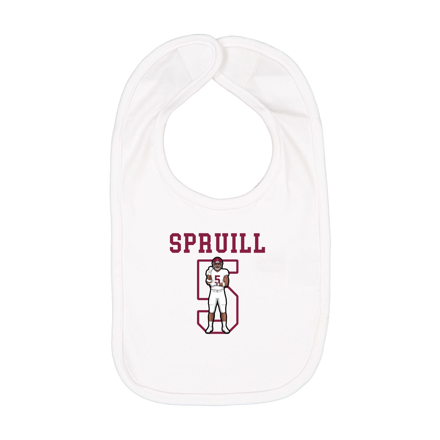 Infant Bib — Shirsey in White