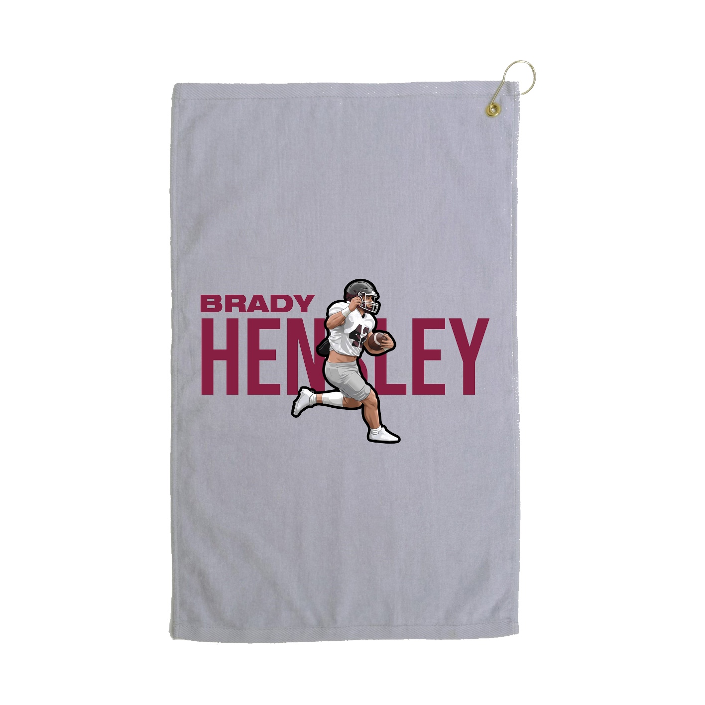 Golf Towel — Player Name in Grey