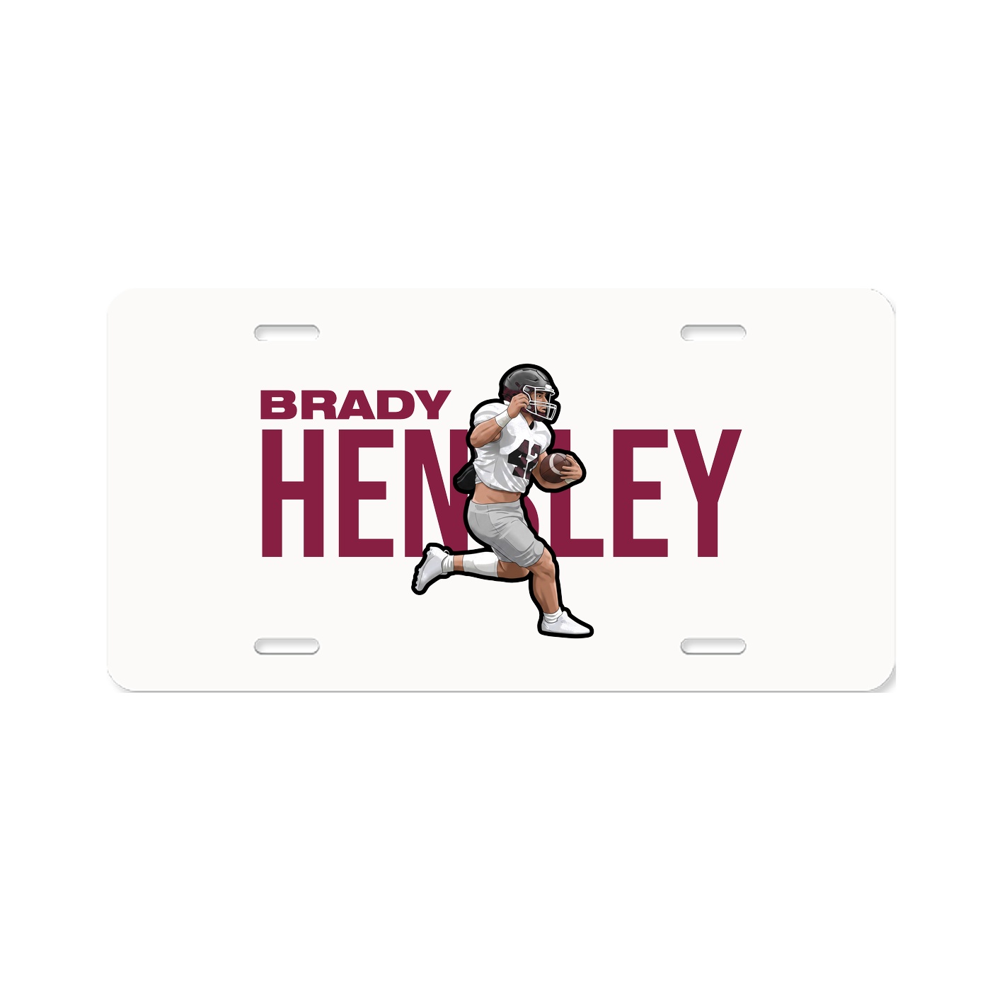 License Plate — Player Name in Classic