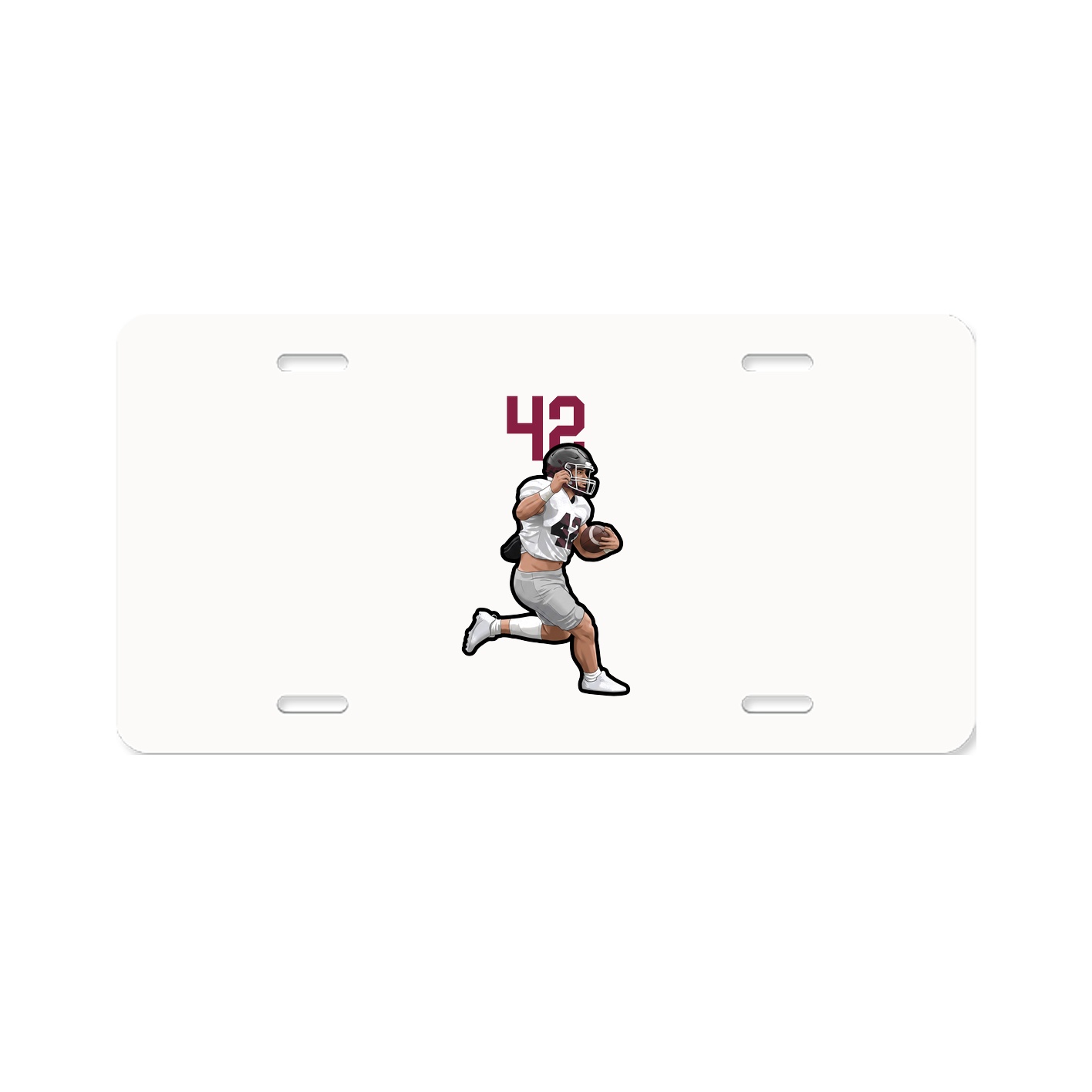 License Plate — Number Top in Classic