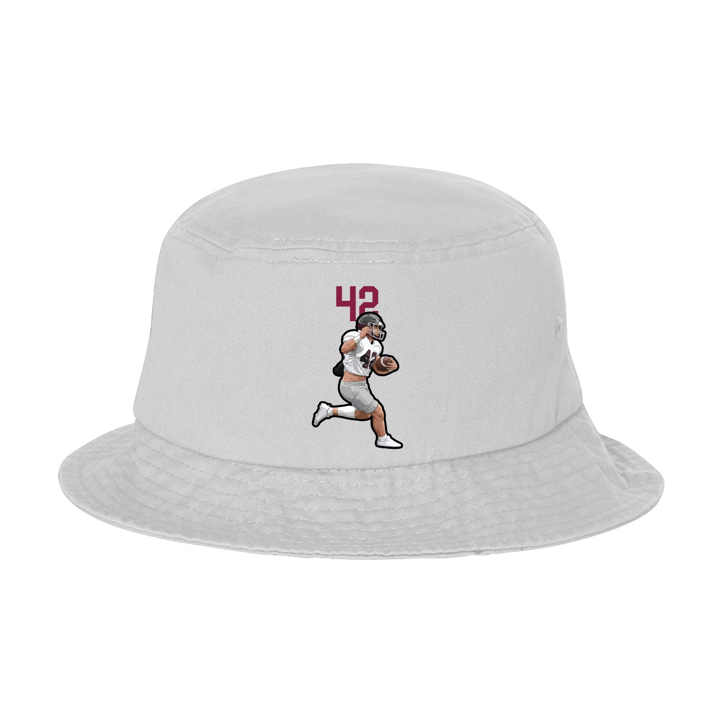 Bucket Cap — Number Top in White