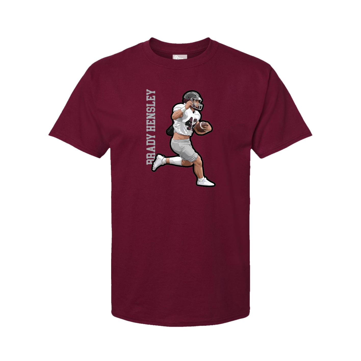 Tee — Name Vertical in Cardinal