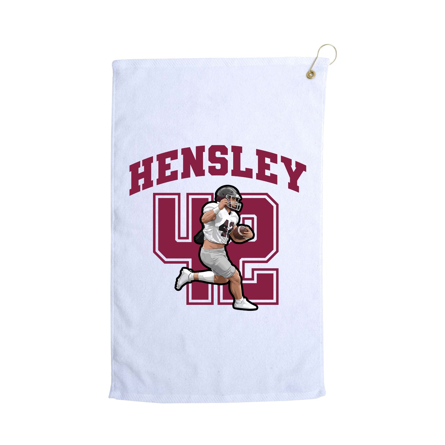 Golf Towel — Number in White