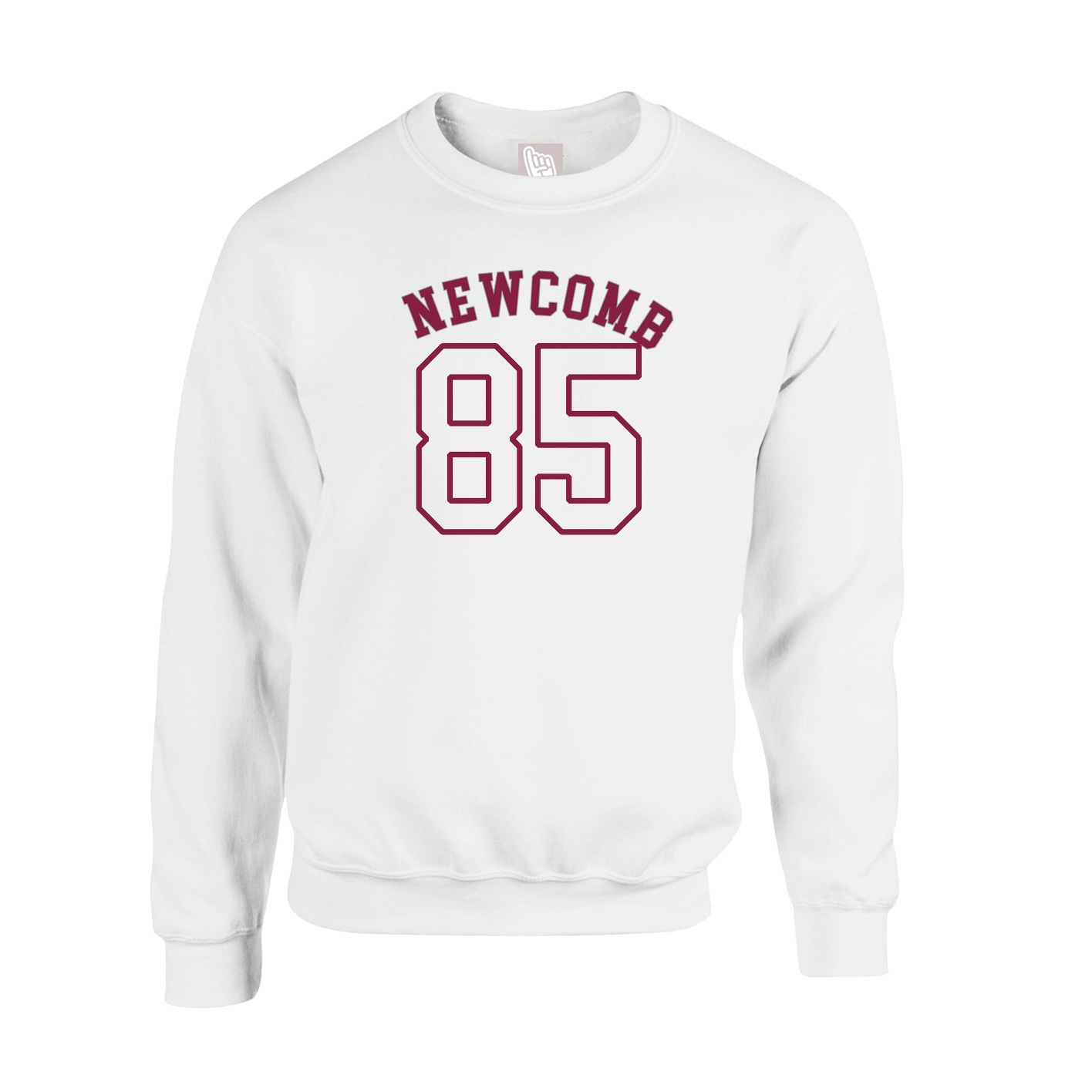 Fleece Crew — Shirsey Arch in White