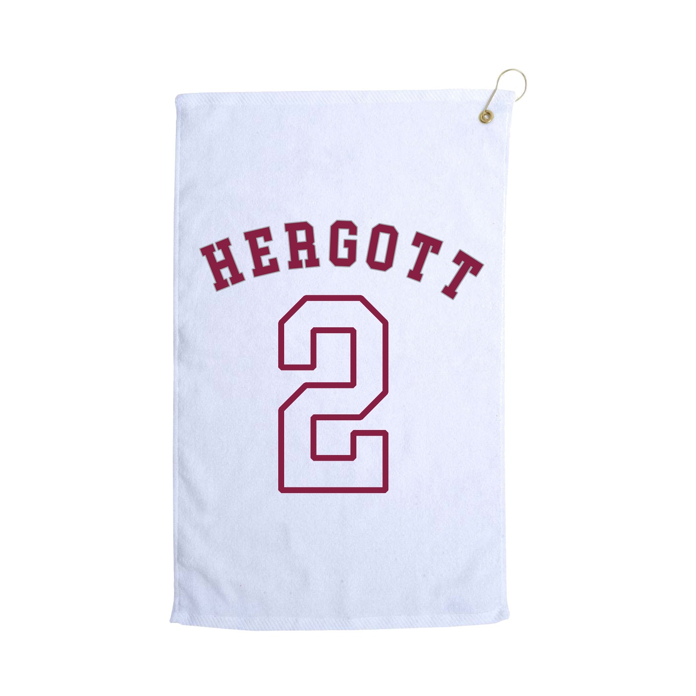 Golf Towel — Shirsey Arch in White