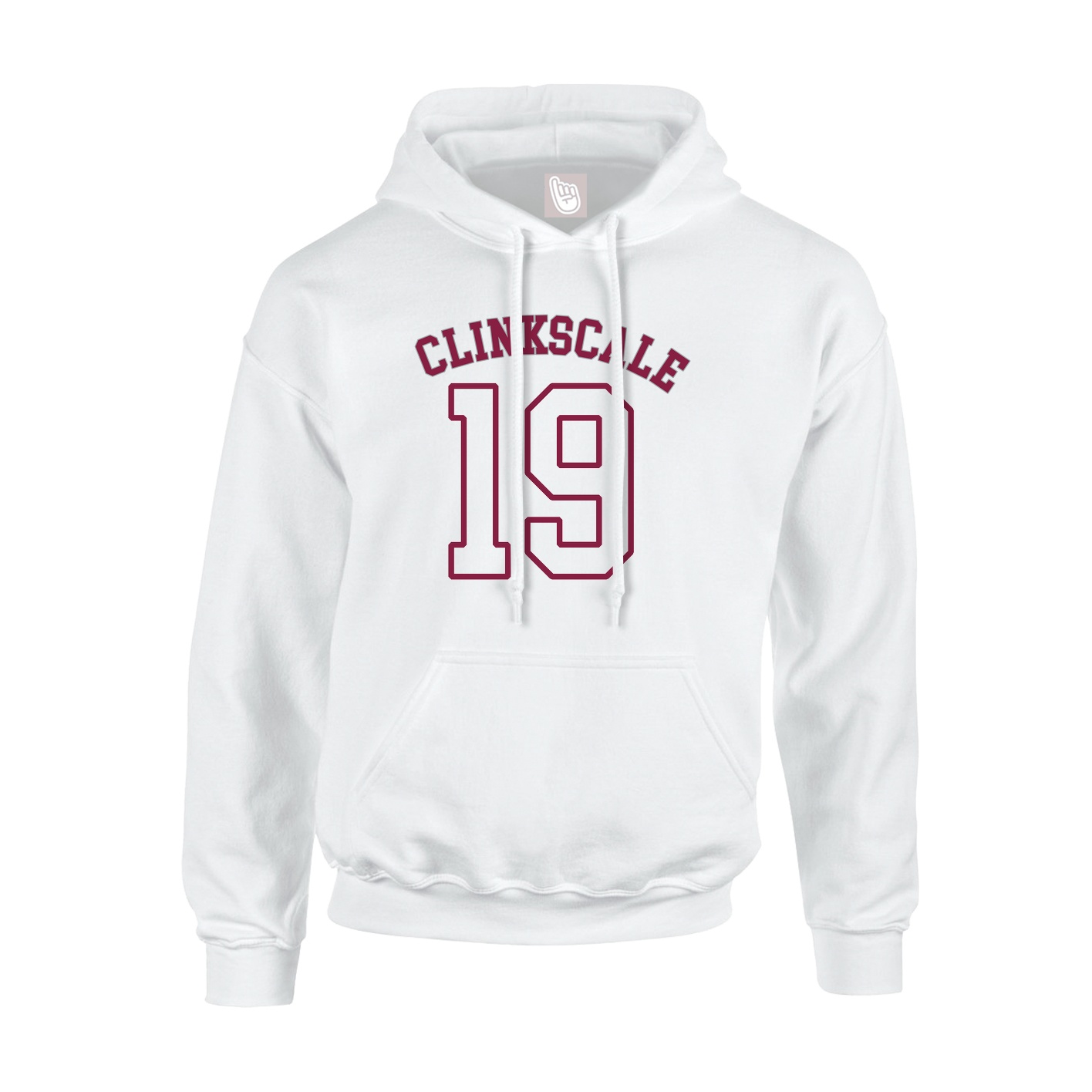 Youth Hoodie — Shirsey Arch in White