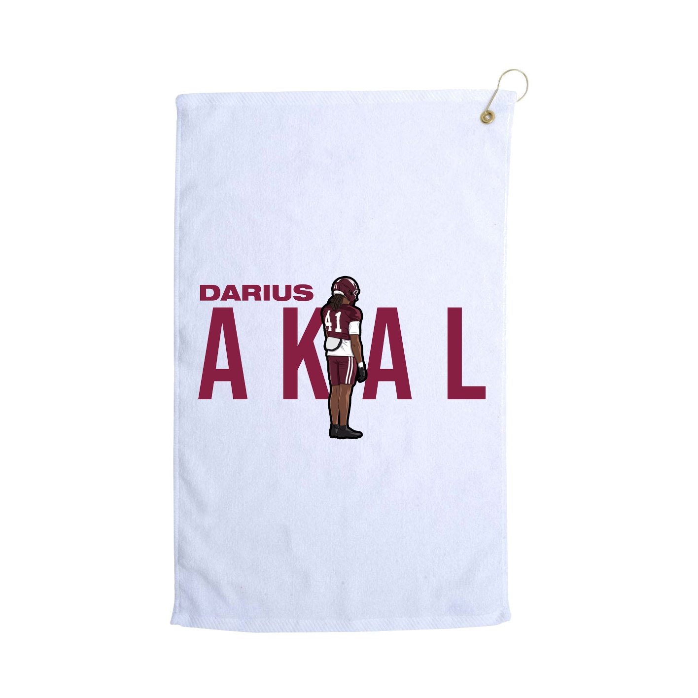 Golf Towel — Player Name in White