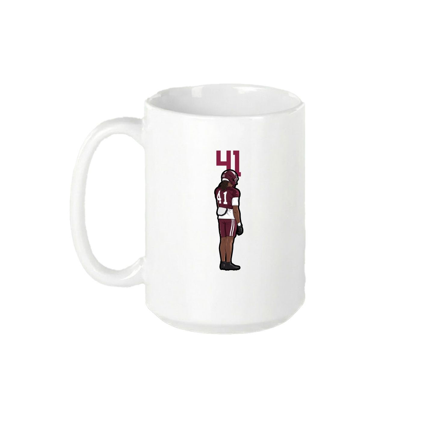 15oz Coffee Mug — Number Top in White