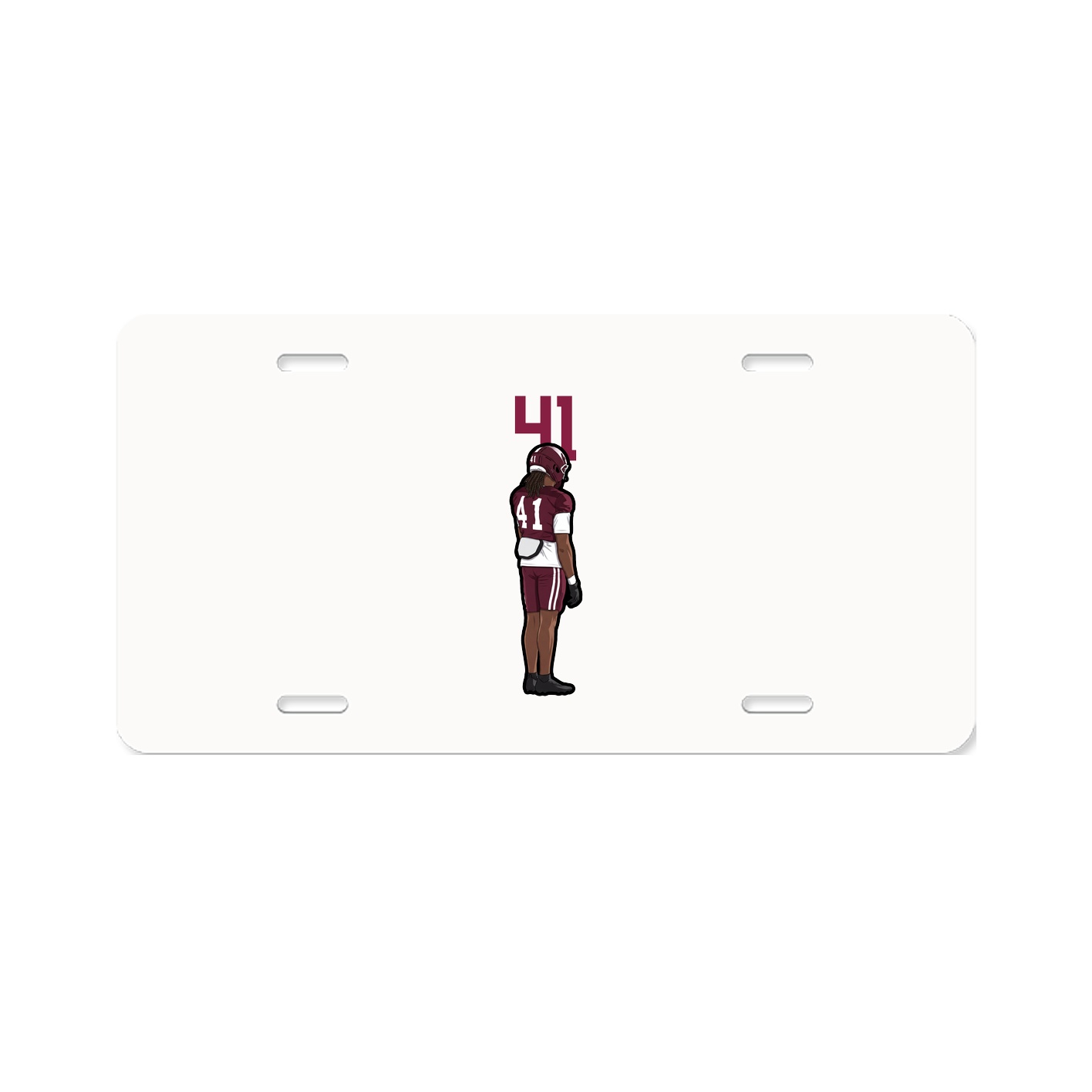 License Plate — Number Top in Classic