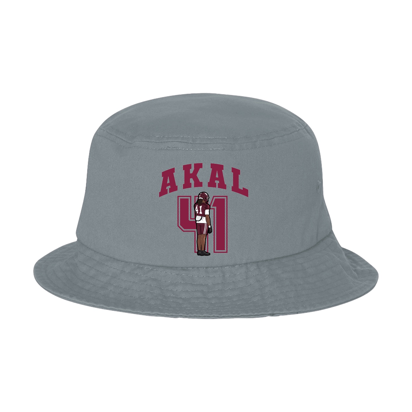 Bucket Cap — Number in Grey