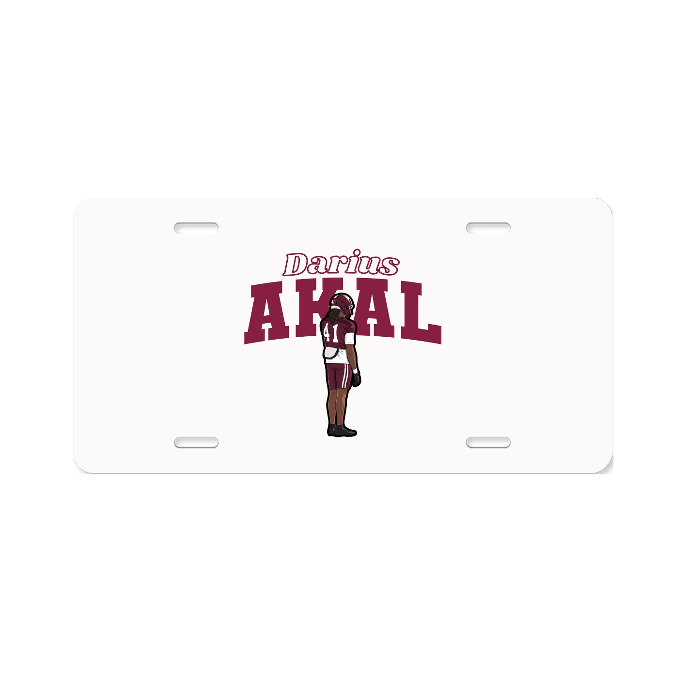 License Plate — Name Arch in Classic
