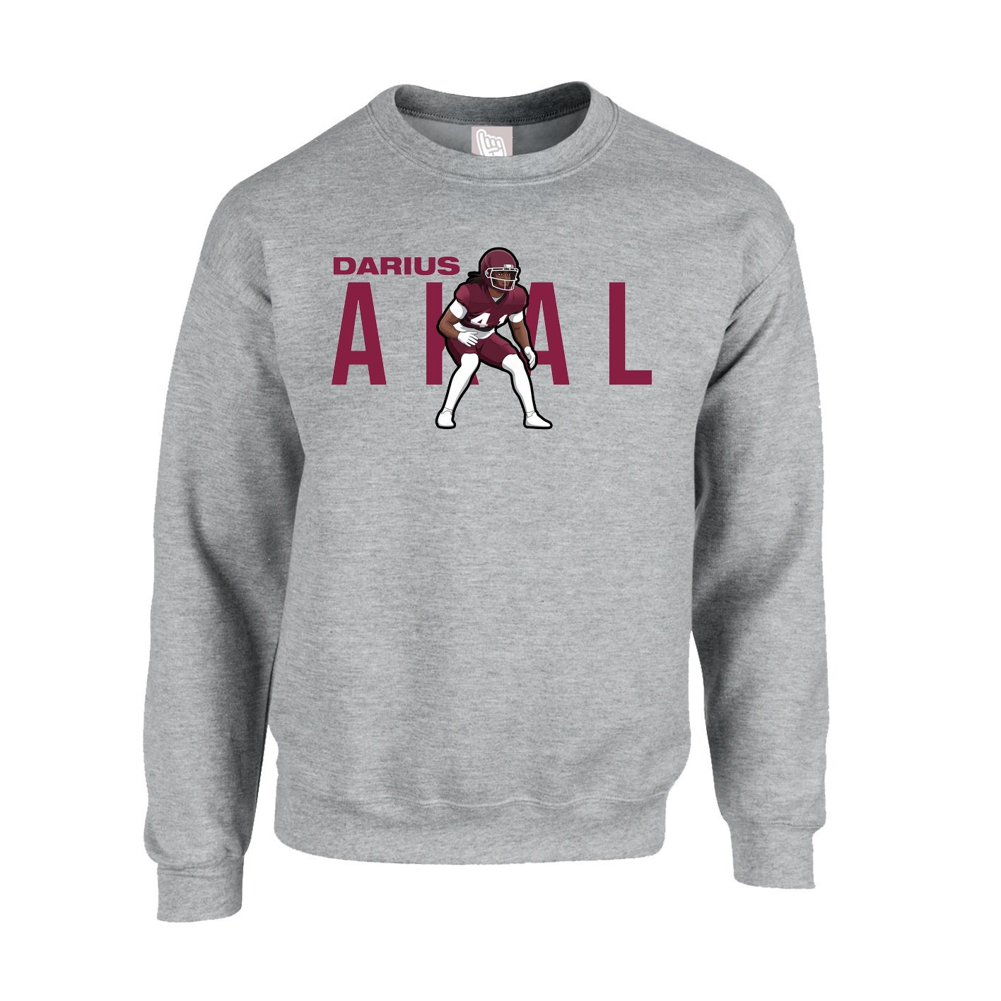 Fleece Crew — Player Name in Grey