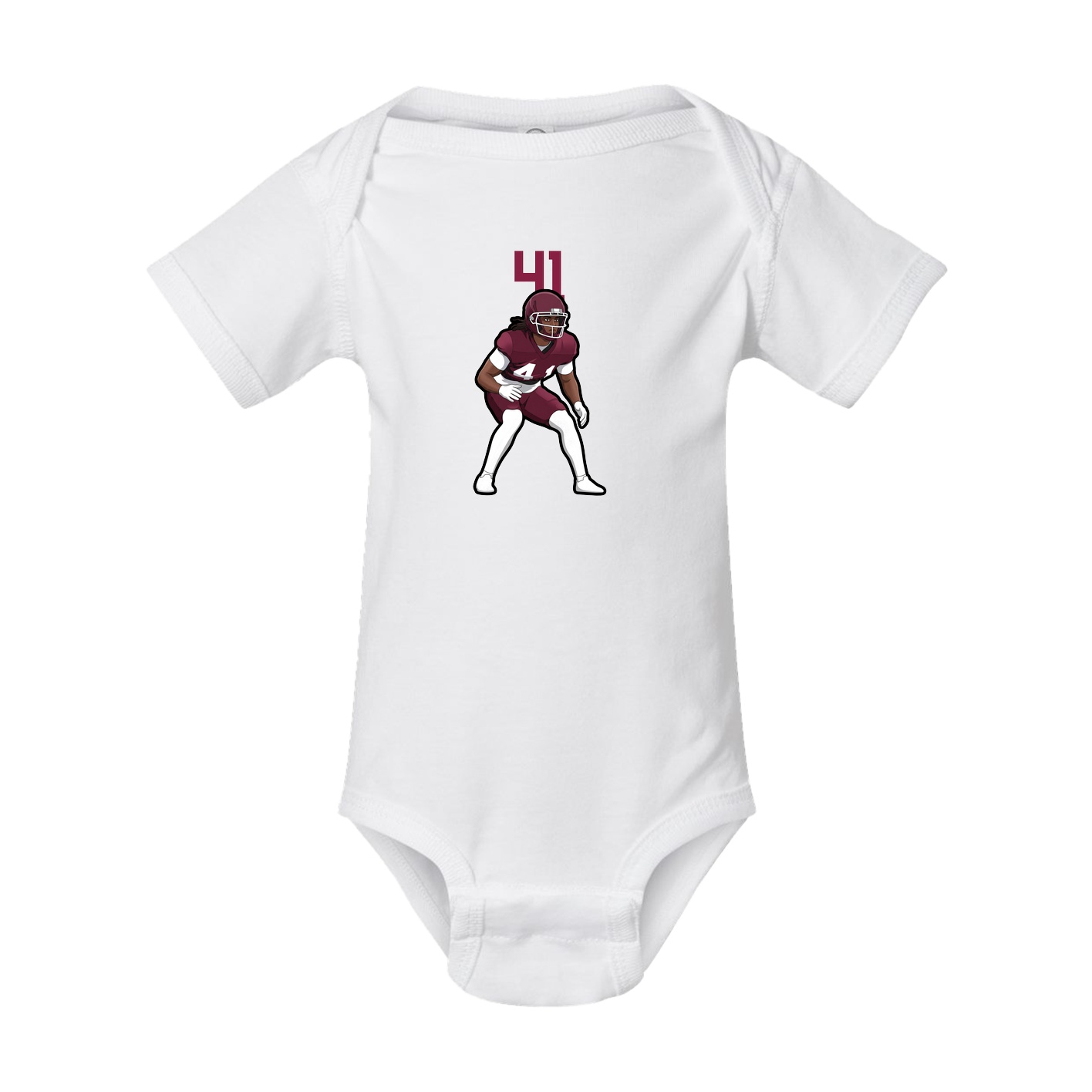Baby Onesie — Number Top in White