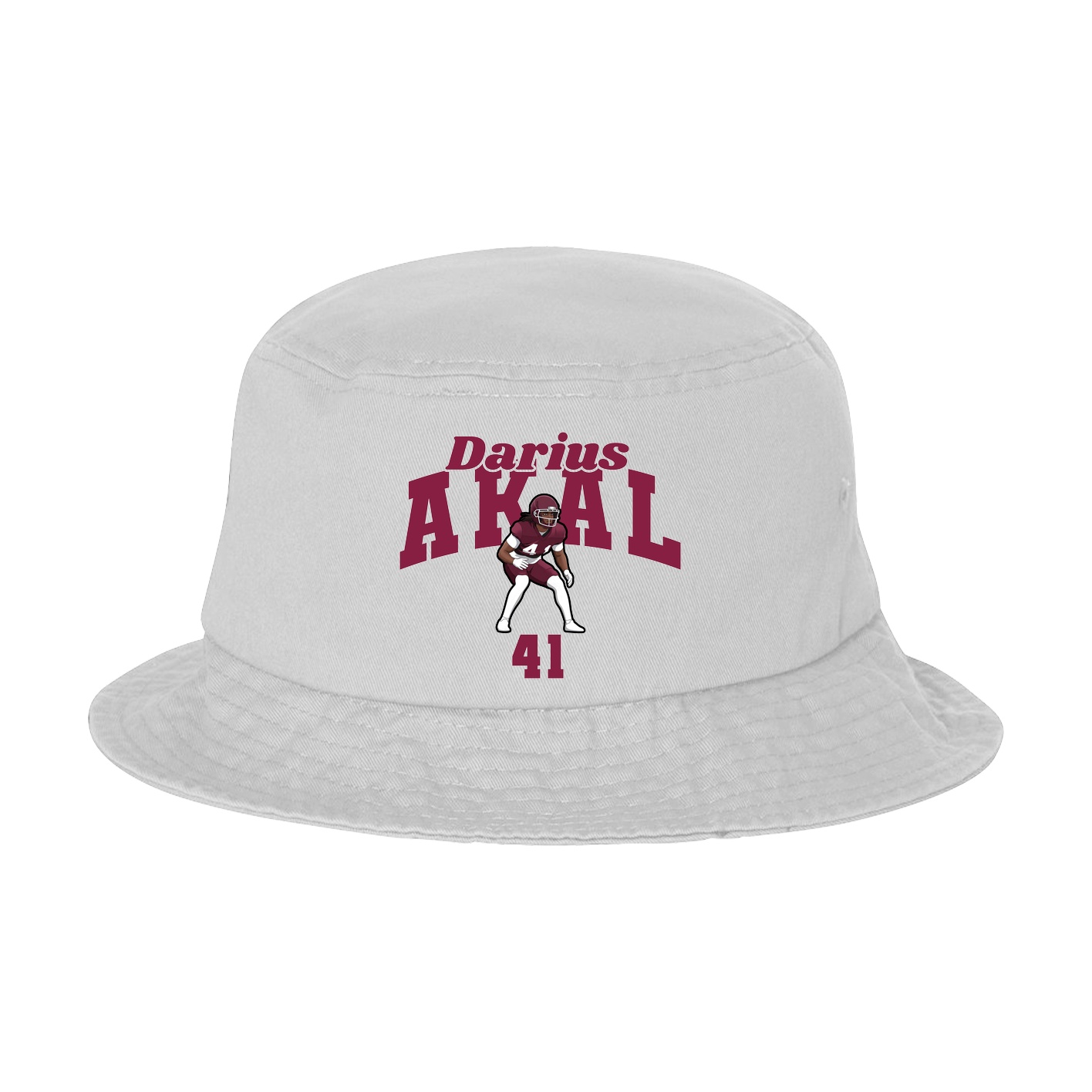 Bucket Cap — Signature Arch in White