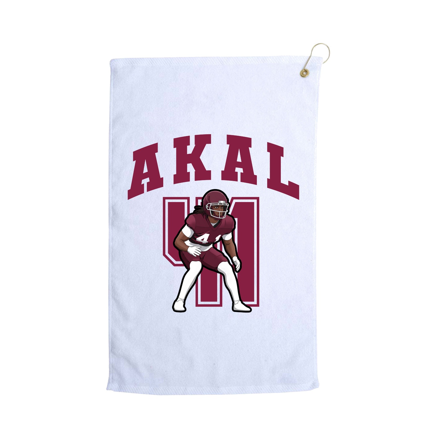 Golf Towel — Number in White