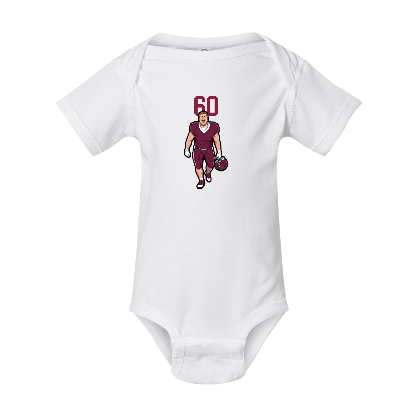 Baby Onesie — Number Top in White