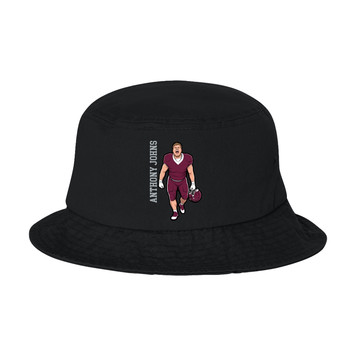 Bucket Cap — Name Vertical in Black