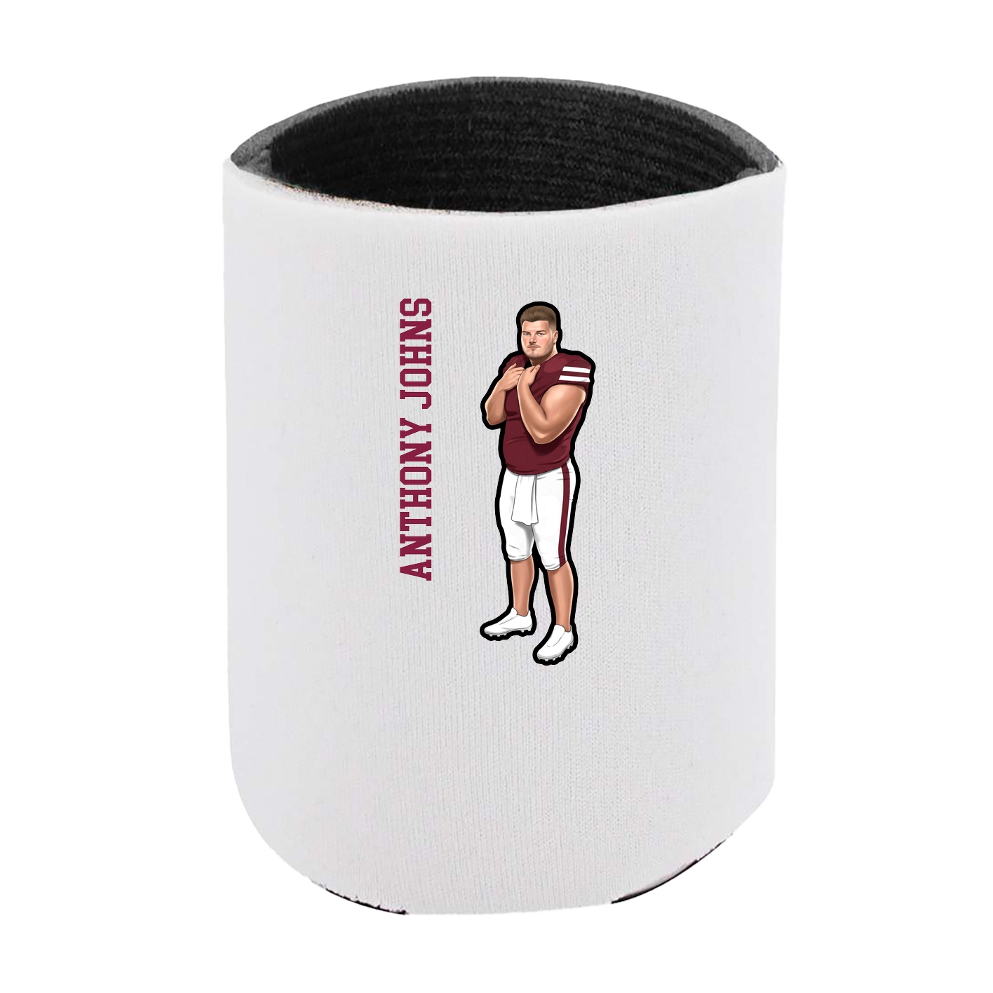 Can Holder — Name Vertical in White