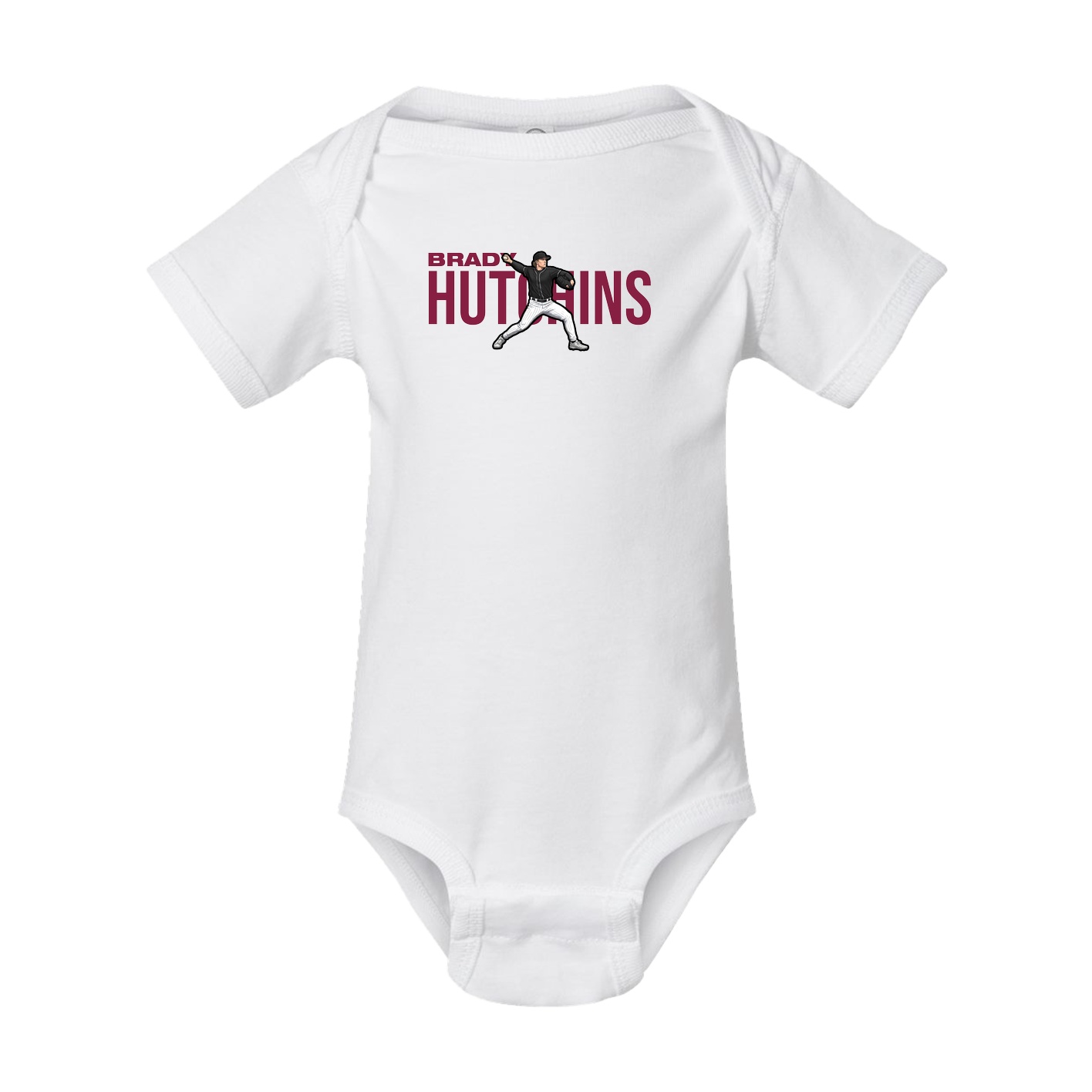 Baby Onesie — Player Name in White