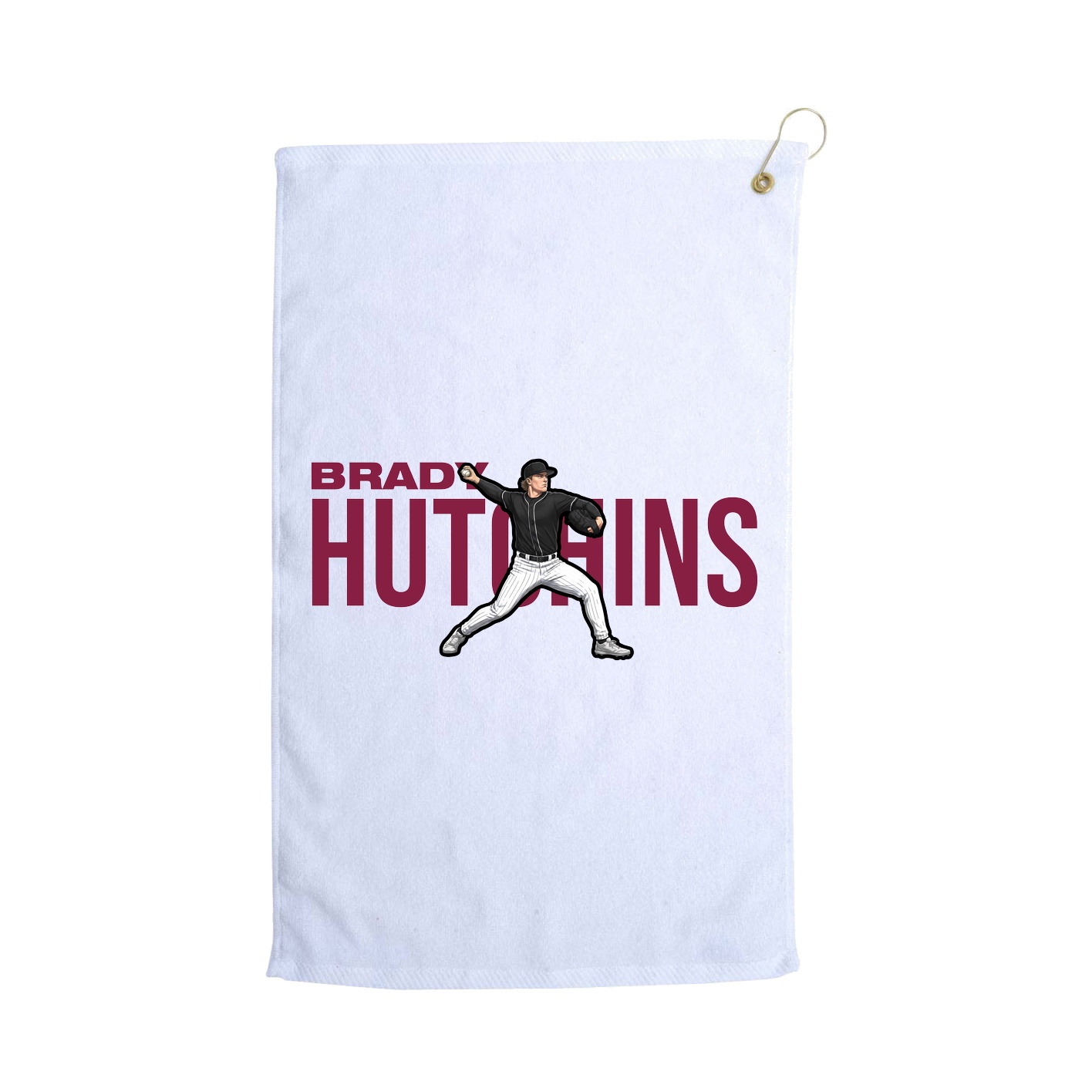 Golf Towel — Player Name in White