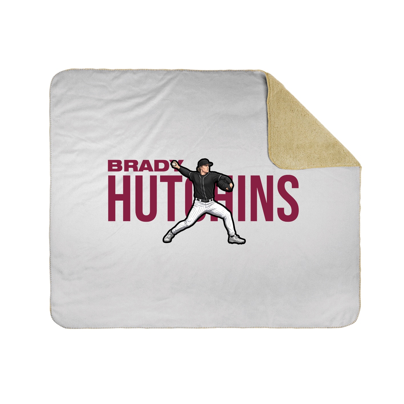 Throw Blanket — Player Name in White