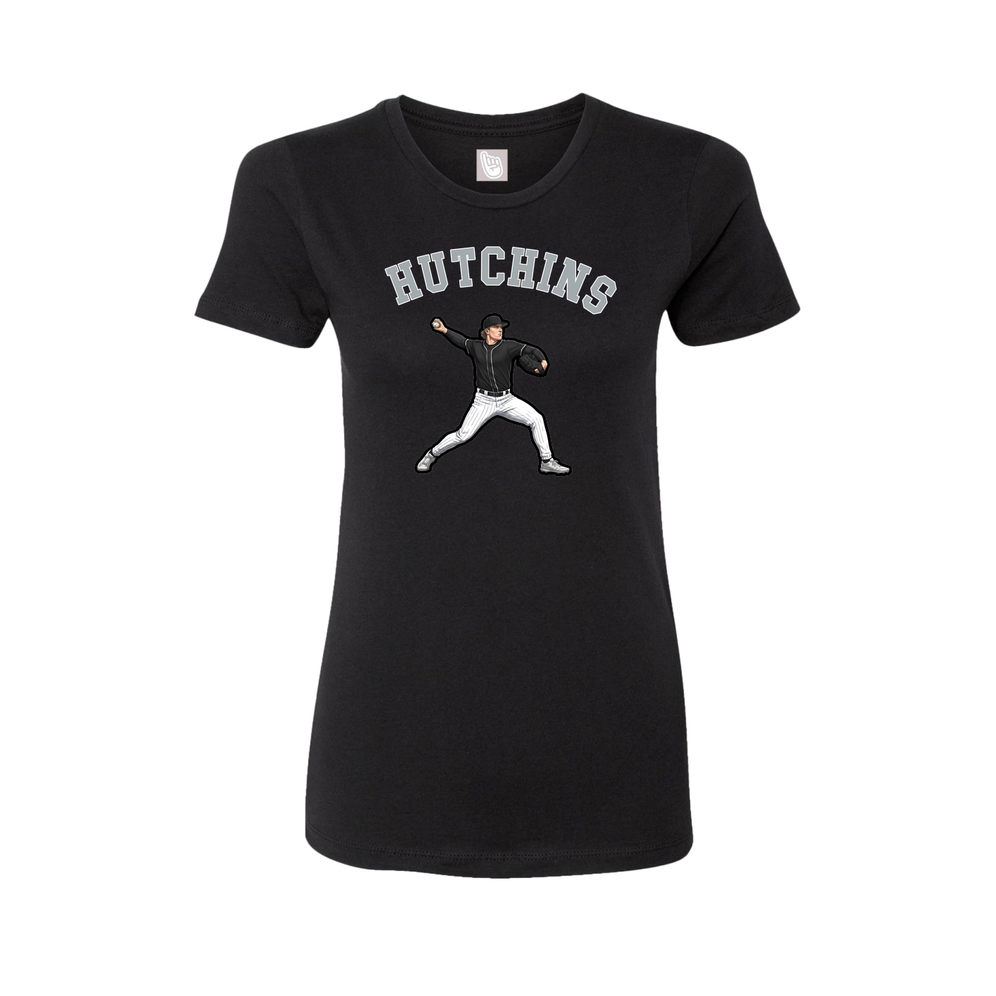 Fitted Women's Tee — Shirsey Arch in Black