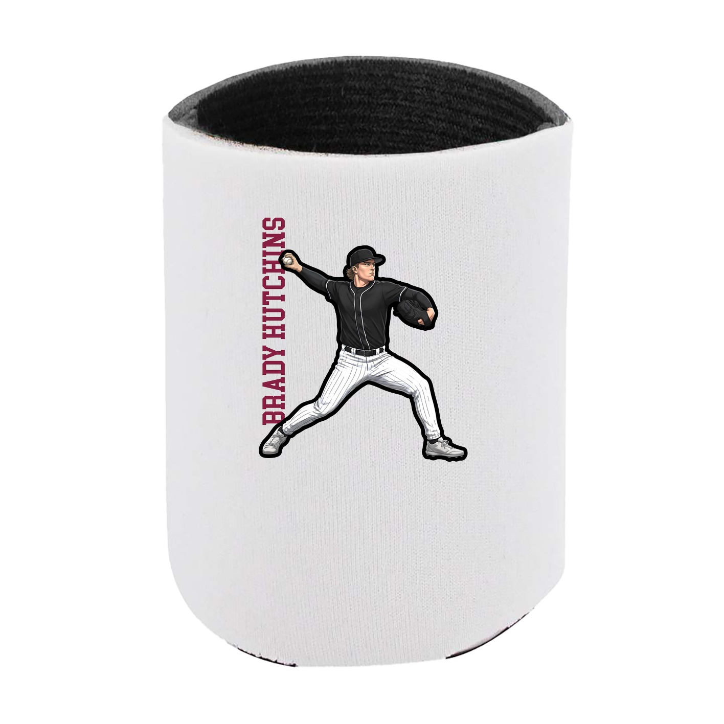 Can Holder — Name Vertical in White